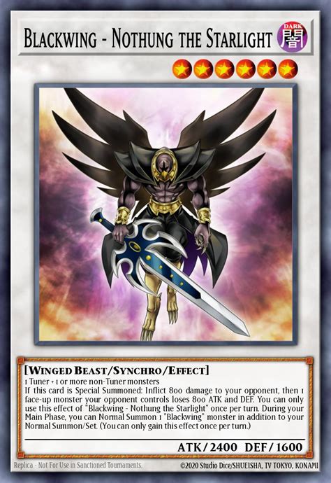 Blackwing Nothung The Starlight Yu Gi Oh Card Database YGOPRODeck