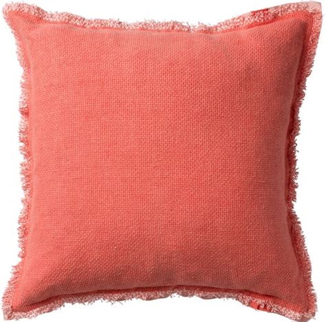 Dutch Decorburto Kussenhoes Van Gewassen Katoen Coral X Cm