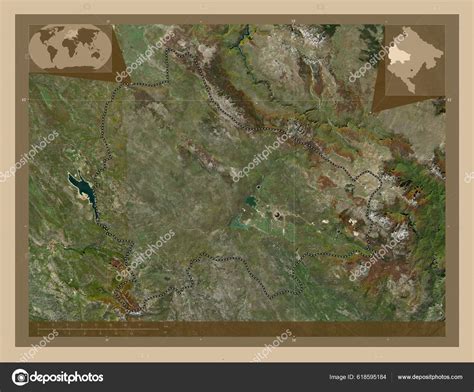 Niksic Municipality Montenegro Low Resolution Satellite Map Locations