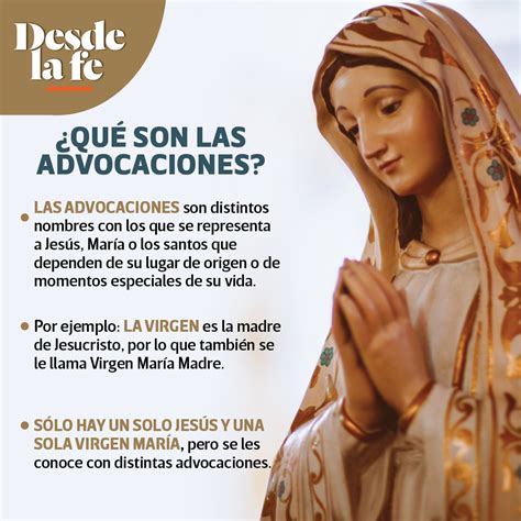 Desde La Fe On Twitter Las Advocaciones Pueden Depender De Las