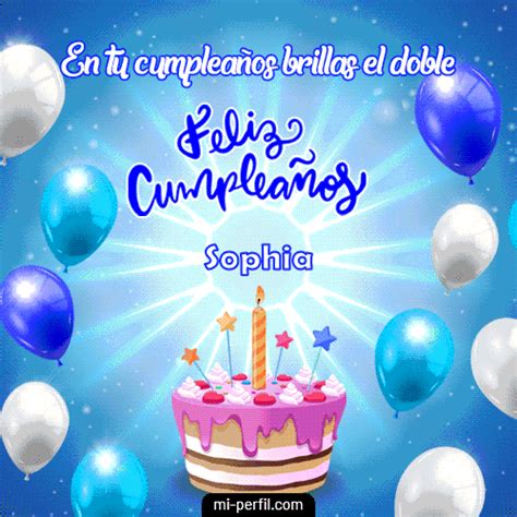 Feliz cumpleaños Sophia 28 imágenes y GIFs de Happy BirthDay