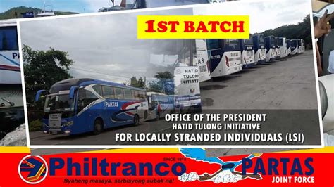 Libreng Sakay Hatid Tulong Initiative For LSI Batch 1 Philtranco