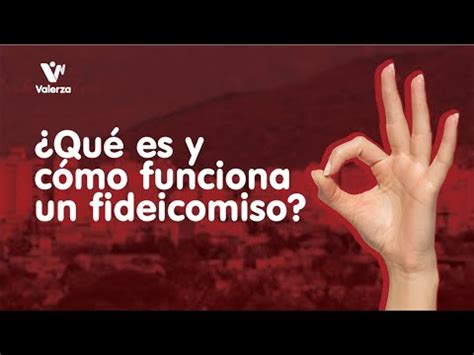 Qu Es Y C Mo Funciona Un Fideicomiso Ejemplo Sencillo Youtube