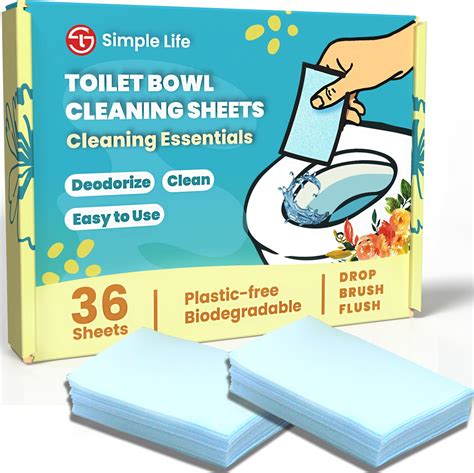 Fomin Non Toxic Toilet Bowl Cleaner Strips 135 Strips Plastic Free Septic