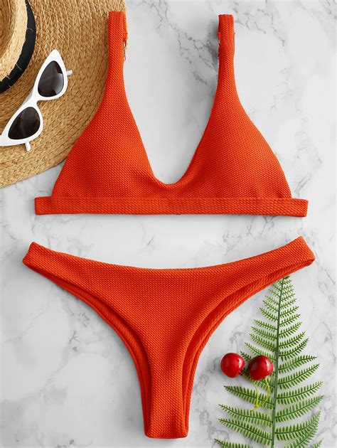 Zaful Conjunto De Bikini Sexy Para Mujer Colores Conjunto De Bikini Acolchado De Verano