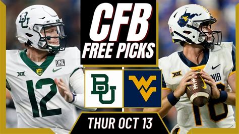 College Football Free Picks Baylor Vs West Virginia Prediction