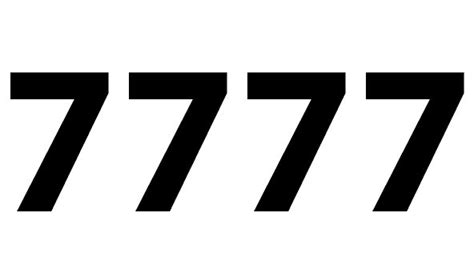 Zahl 7777