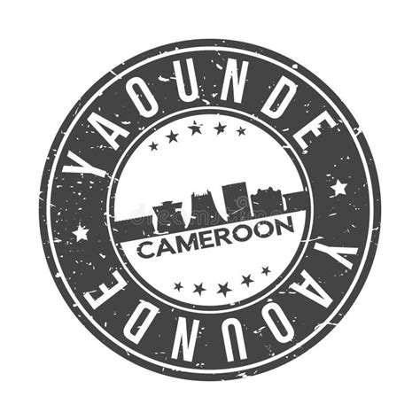 Yaounde Cameroon Flat Icon Skyline Silhouette Design City Vectorlogo