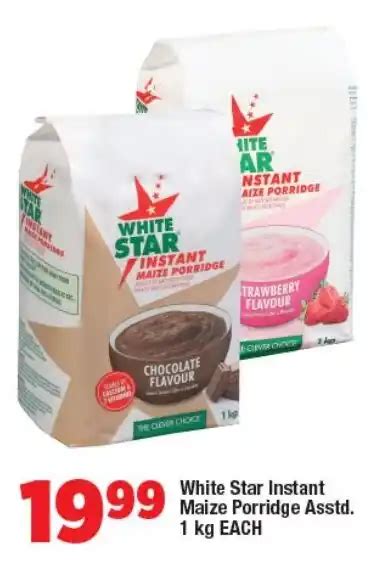 White Star Instant Maize Porridge Asstd Kg Each Offer At Ok Foods