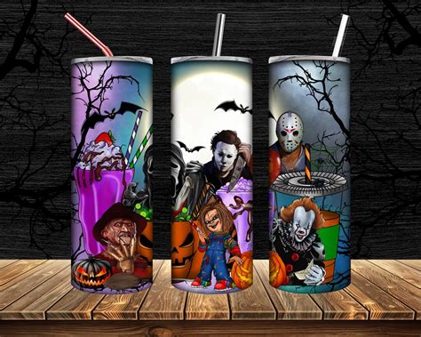 Halloween Tumbler Pnghalloween Png 20oz Skinny Tumbler Etsy