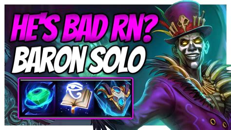 IS BARON SAMEDI BAD RIGHT NOW Smite Baron Samedi Solo Gameplay Smite