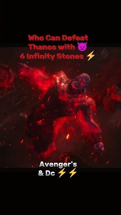 Who Can Defeat 6 Infinity Stones Thanos 👿🔥shorts Marvel Thanos Youtube