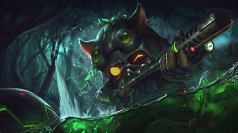 Teemo Lol Omega Squad Splash Art K Wallpaper Pc Desktop