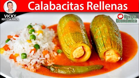 CALABACITAS RELLENAS Vicky Receta Facil YouTube