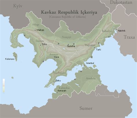 Map of Ichkeria (fic) by Vaynakh on DeviantArt