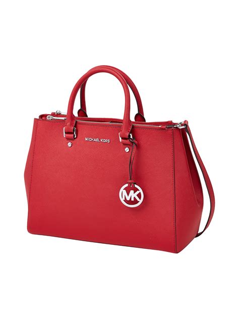 Michael Michael Kors Handtasche Aus Leder In Rot Online Kaufen