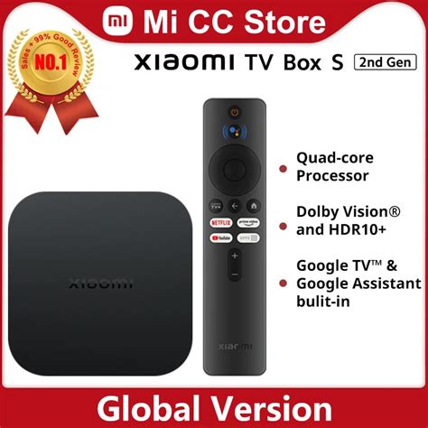 Globalna Wersja Xiaomi Mi TV Box 2 Generacji 4K Ultra HD Google TV 2GB