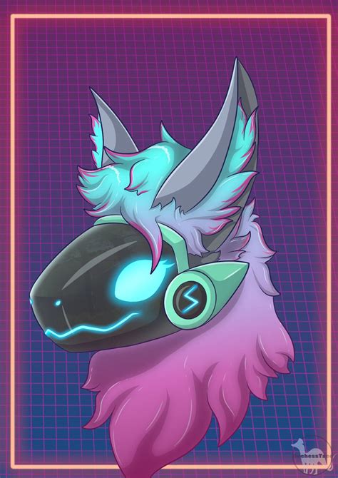 Protogen Headshot By Duchesstaco On Deviantart