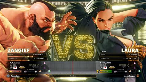 SFV Champion Edition ASASE Zangief Vs Bono Bono Laura Online