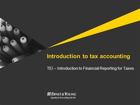 Tei Introduction To Financial Reporting For Taxes Ppt Download