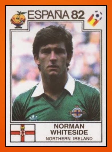 Old School Panini World Cup Top 100 N°91 Norman Whiteside