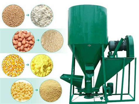 Feed Grinding And Mixing Machine Vertical Crusher And Mixer