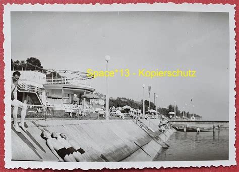 Foto Halb Nackte Soldaten Im Strandbad Meersburg T Bingen Wk Wehrmacht Nude Eur