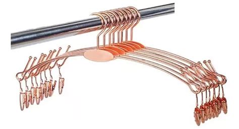 300 Cabides De Metal Para Lingerie Rosé Gold Presilhas MercadoLivre