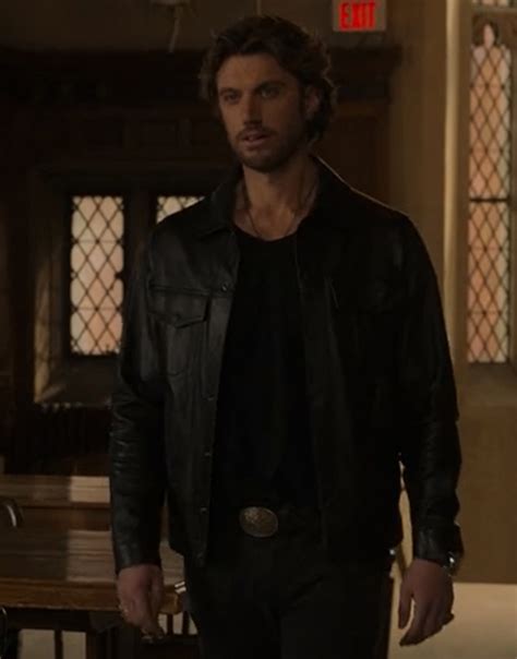 Sex Life S Adam Demos Black Leather Jacket Brad Simon Jacket