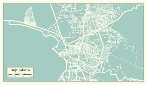 Bujumbura Burundi City Map in Retro Style. Outline Map. 17276664 Vector Art at Vecteezy