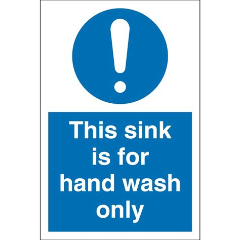 Free Printable Hand Washing Sink Only Sign - Printable Templates