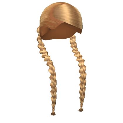 Braided Pigtails In Blonde Roblox