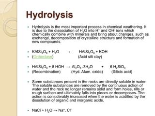 Igneous rocks formaion through chemical weathering | PPT