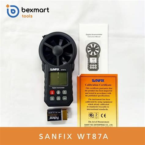 Jual Alat Ukur Digital Anemometer Sanfix Wt87A No Bluetooth Shopee