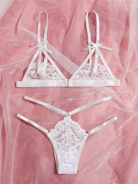 Is That The New Lace Cut Out Lingerie Set Romwe Usa