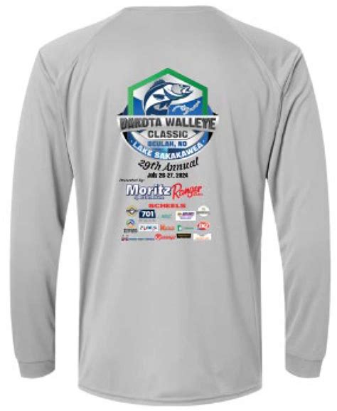 Dwc Long Sleeve Shirt Adult Youth Dakota Walleye Classic