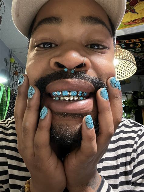 Lil Miss Dusse Demon🥨👹 On Twitter Nails To Match The Grill Is Fye Idgaf