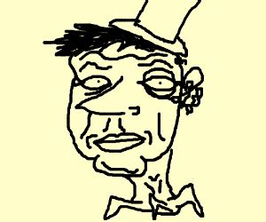 Luftwaffe officer with monocle (colonel Klink) - Drawception