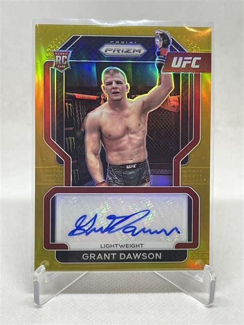 2022 Panini Prizm UFC Grant Dawson Rookie Auto Gold 10 EBay