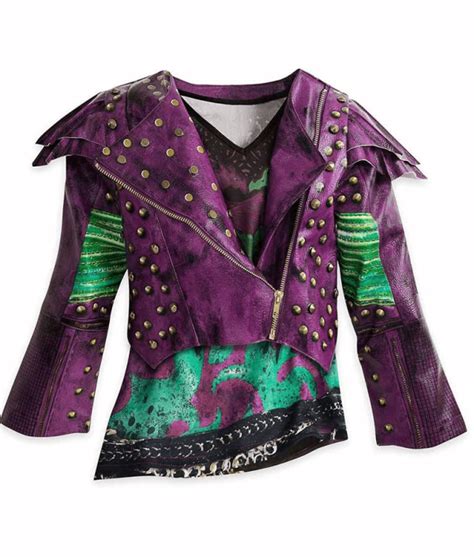 Womens Descendants 2 Mal Studded Leather Jacket A2 Jackets