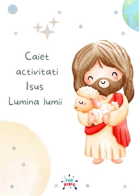 16 activități creștine Isus Lumina Lumii download gratuit Fun Bible