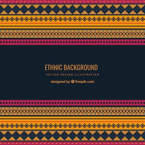 Premium Vector Ethnic Background In Geometric Style