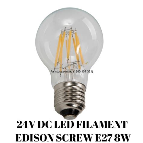 A E Led Filament Bulbs W K V Dc Non Dimmable