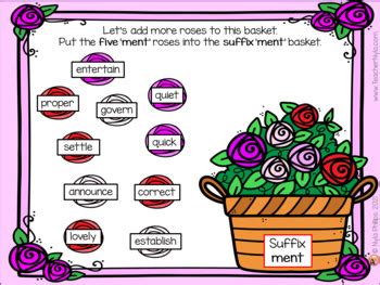 Valentine S Day Suffix Sorting Activity Boom Cards By Nyla S Crafty