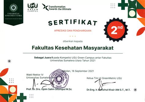 Akreditasi Dan Prestasi Fakultas Kesehatan Masyarakat Universitas