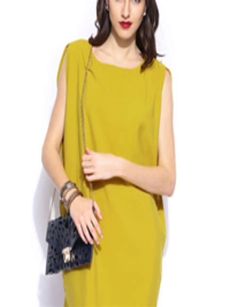 Buy Mango Mustard Yellow Shift Dress Dresses For Women 690284 Myntra