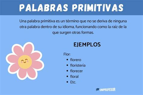 Ejemplos De Palabras Primitivas