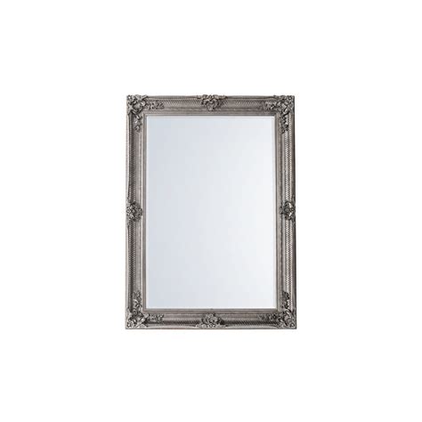 Mura Furniture Riverside Rectangle Wall Mirror Aged Silver Wood Home Decor From Moonlight