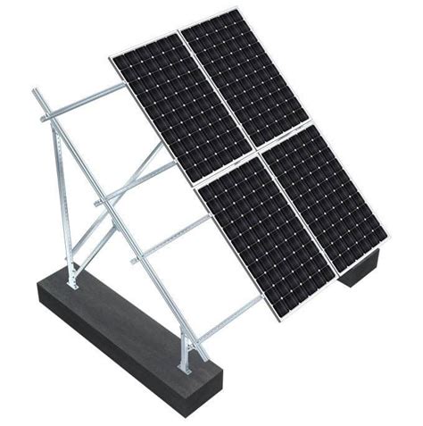 Durable Solar Panel Flat Roof Mounting Kits , Rapid Installation ...