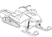 Snowmobile coloring page | Free Printable Coloring Pages